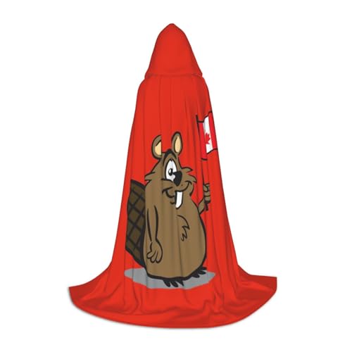 WYYDPPLK Langer Kapuzenumhang für Teenager, Biber-Druck, Cosplay, Rollenparty, Halloween-Kostüme WYYDPPLK Langer Kapuzenumhang für Teenager, Biber-Druck, Cosplay, Rollenparty, Halloween-Kostüme von WYYDPPLK