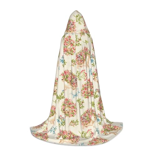 WYYDPPLK Langer Kapuzenumhang für Teenager, Blumenigel-Druck, Cosplay, Rollenparty, Halloween-Kostüme WYYDPPLK Langer Kapuzenumhang für Teenager, Blumenigel-Druck, Cosplay, Rollenparty, Halloween-Kostüme von WYYDPPLK
