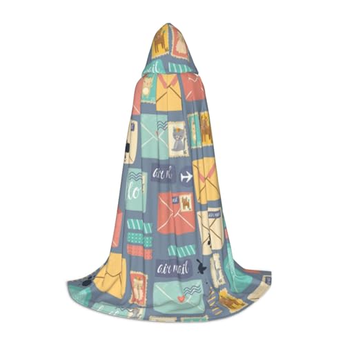 WYYDPPLK Langer Kapuzenumhang für Teenager, Briefpapier, Druck, Cosplay, Rollenparty, Halloween-Kostüme WYYDPPLK Langer Kapuzenumhang für Teenager, Briefpapier, Druck, Cosplay, Rollenparty, Halloween-Kostüme von WYYDPPLK