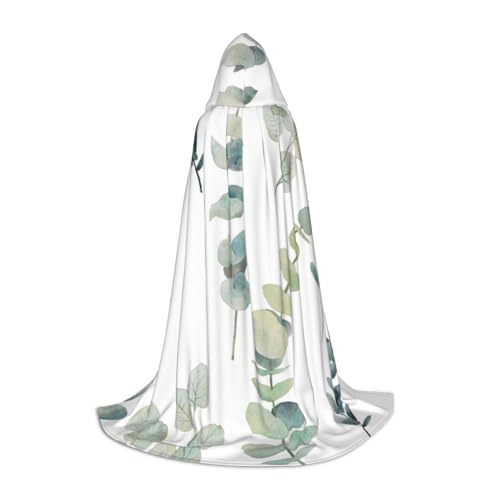 WYYDPPLK Langer Kapuzenumhang für Teenager, Eukalyptusblätter, Druck, Cosplay, Rollenparty, Halloween-Kostüme WYYDPPLK Langer Kapuzenumhang für Teenager, Eukalyptusblätter, Druck, Cosplay, Rollenparty, Halloween-Kostüme von WYYDPPLK