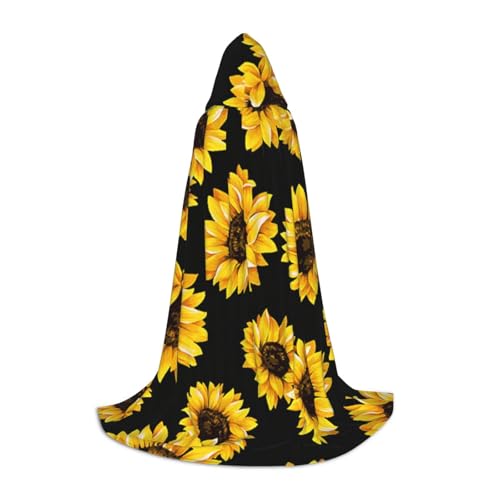 WYYDPPLK Langer Kapuzenumhang für Teenager, Frühlings-Sonnenblumen, Blumendruck, Cosplay, Rollenparty, Halloween-Kostüme WYYDPPLK Langer Kapuzenumhang für Teenager, Frühlings-Sonnenblumen, Blumendruck, Cosplay, Rollenparty, Halloween-Kostüme von WYYDPPLK