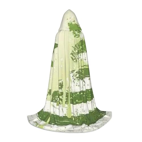 WYYDPPLK Langer Kapuzenumhang für Teenager, Gras-Topf, Blattdruck, Cosplay, Rolle, Party, Halloween-Kostüme WYYDPPLK Langer Kapuzenumhang für Teenager, Gras-Topf, Blattdruck, Cosplay, Rolle, Party, Halloween-Kostüme von WYYDPPLK