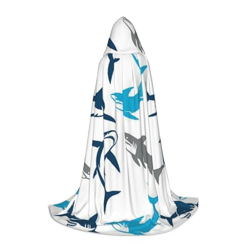 WYYDPPLK Langer Kapuzenumhang für Teenager, Haie, Druck, Cosplay, Rollenparty, Halloween-Kostüme WYYDPPLK Langer Kapuzenumhang für Teenager, Haie, Druck, Cosplay, Rollenparty, Halloween-Kostüme von WYYDPPLK
