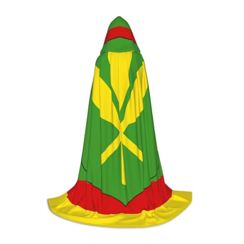 WYYDPPLK Langer Kapuzenumhang für Teenager, Hawaii-Flagge, Druck, Cosplay, Rolle, Party, Halloween-Kostüme von WYYDPPLK