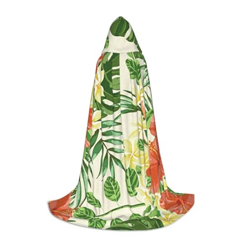WYYDPPLK Langer Kapuzenumhang für Teenager, Hojas Tropicales Y Flores, Druck, Cosplay, Rollenparty, Halloween-Kostüme WYYDPPLK Langer Kapuzenumhang für Teenager, Hojas Tropicales Y Flores, Druck, Cosplay, Rollenparty, Halloween-Kostüme von WYYDPPLK