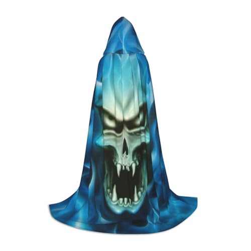 WYYDPPLK Langer Kapuzenumhang für Teenager, Horror, Geist, Totenkopf, Druck, Cosplay, Rolle, Party, Halloween-Kostüme WYYDPPLK Langer Kapuzenumhang für Teenager, Horror, Geist, Totenkopf, Druck, Cosplay, Rolle, Party, Halloween-Kostüme von WYYDPPLK