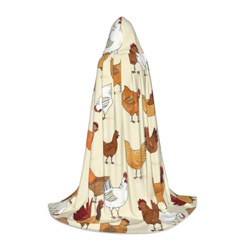 WYYDPPLK Langer Kapuzenumhang für Teenager, Hühnerbrut, bedruckt, Cosplay, Rollenparty, Halloween-Kostüme WYYDPPLK Langer Kapuzenumhang für Teenager, Hühnerbrut, bedruckt, Cosplay, Rollenparty, Halloween-Kostüme von WYYDPPLK