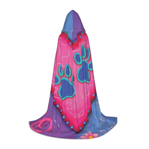 WYYDPPLK Langer Kapuzenumhang für Teenager, Hund, Tier, Krallen-Druck, Cosplay, Rollenparty, Halloween-Kostüme WYYDPPLK Langer Kapuzenumhang für Teenager, Hund, Tier, Krallen-Druck, Cosplay, Rollenparty, Halloween-Kostüme von WYYDPPLK