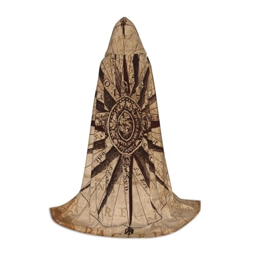 WYYDPPLK Langer Kapuzenumhang für Teenager, Kompass, Kartendruck, Cosplay, Rollenparty, Halloween-Kostüme WYYDPPLK Langer Kapuzenumhang für Teenager, Kompass, Kartendruck, Cosplay, Rollenparty, Halloween-Kostüme von WYYDPPLK