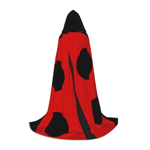 WYYDPPLK Langer Kapuzenumhang für Teenager, Marienkäfer-Druck, Cosplay, Rollenparty, Halloween-Kostüme WYYDPPLK Langer Kapuzenumhang für Teenager, Marienkäfer-Druck, Cosplay, Rollenparty, Halloween-Kostüme von WYYDPPLK