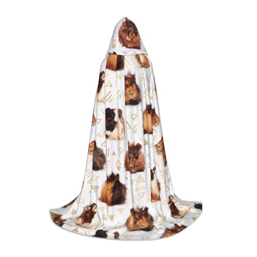WYYDPPLK Langer Kapuzenumhang für Teenager, Meerschweinchen-Druck, Cosplay, Rollenparty, Halloween-Kostüme WYYDPPLK Langer Kapuzenumhang für Teenager, Meerschweinchen-Druck, Cosplay, Rollenparty, Halloween-Kostüme von WYYDPPLK