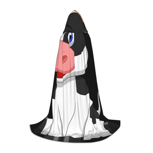 WYYDPPLK Langer Kapuzenumhang für Teenager, Milchkuh-Druck, Cosplay, Rollenparty, Halloween-Kostüme WYYDPPLK Langer Kapuzenumhang für Teenager, Milchkuh-Druck, Cosplay, Rollenparty, Halloween-Kostüme von WYYDPPLK