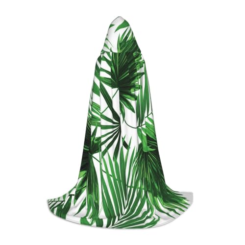 WYYDPPLK Langer Kapuzenumhang für Teenager, Palmblatt-Druck, Cosplay, Rollenparty, Halloween-Kostüme WYYDPPLK Langer Kapuzenumhang für Teenager, Palmblatt-Druck, Cosplay, Rollenparty, Halloween-Kostüme von WYYDPPLK