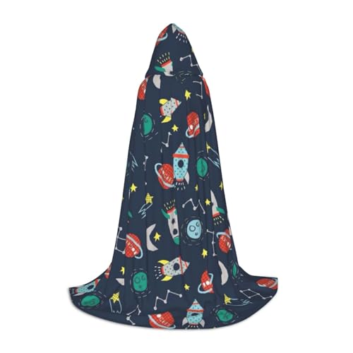 WYYDPPLK Langer Kapuzenumhang für Teenager, Rakete, Clipart Raumschiff-Druck, Cosplay, Rollenparty, Halloween-Kostüme WYYDPPLK Langer Kapuzenumhang für Teenager, Rakete, Clipart Raumschiff-Druck, Cosplay, Rollenparty, Halloween-Kostüme von WYYDPPLK