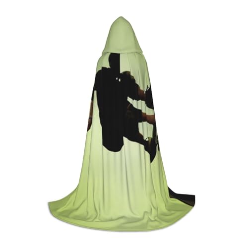 WYYDPPLK Langer Kapuzenumhang für Teenager, Skateboard-Druck, Cosplay, Rolle, Party, Halloween-Kostüme von WYYDPPLK