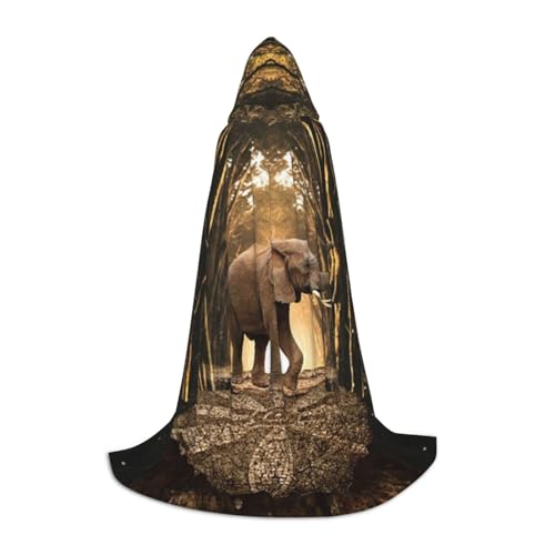 WYYDPPLK Langer Kapuzenumhang für Teenager, Skulptur, Elefanten-Druck, Cosplay, Rollenparty, Halloween-Kostüme WYYDPPLK Langer Kapuzenumhang für Teenager, Skulptur, Elefanten-Druck, Cosplay, Rollenparty, Halloween-Kostüme von WYYDPPLK