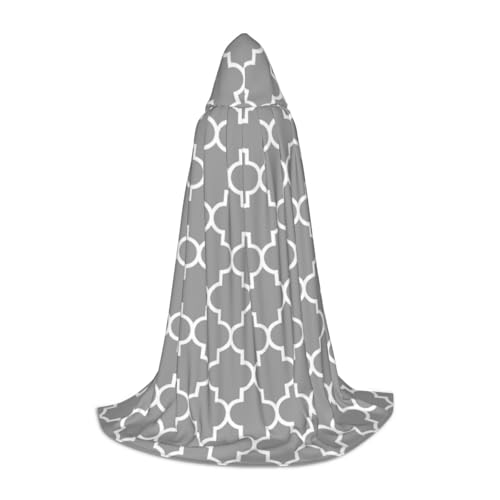 WYYDPPLK Langer Kapuzenumhang für Teenager, Vierpass-Graudruck, Cosplay, Rollenparty, Halloween-Kostüme WYYDPPLK Langer Kapuzenumhang für Teenager, Vierpass-Graudruck, Cosplay, Rollenparty, Halloween-Kostüme von WYYDPPLK