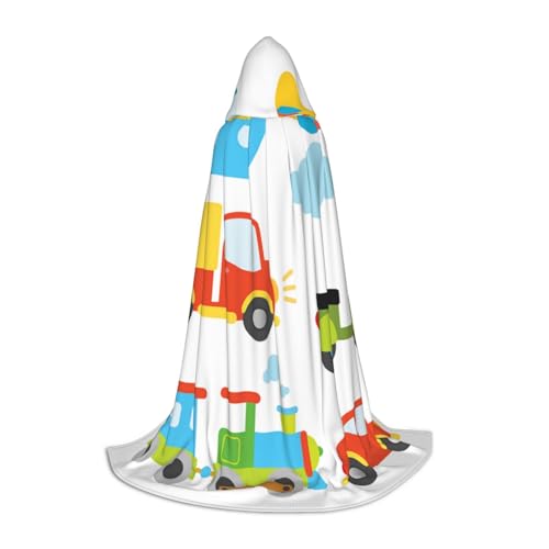 WYYDPPLK Langer Kapuzenumhang für Teenager, abwechslungsreicher Transportdruck, Cosplay, Rollenparty, Halloween-Kostüme WYYDPPLK Langer Kapuzenumhang für Teenager, abwechslungsreicher Transportdruck, Cosplay, Rollenparty, Halloween-Kostüme von WYYDPPLK