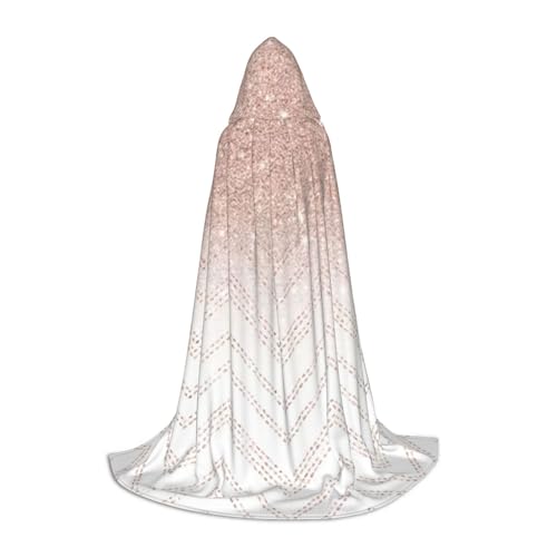 WYYDPPLK Langer Kapuzenumhang für Teenager, glitzernd, hübsches Muster, Druck, Cosplay, Rollenparty, Halloween-Kostüme von WYYDPPLK