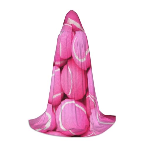 WYYDPPLK Langer Kapuzenumhang für Teenager, leuchtend rosa, Tennisbälle, Druck, Cosplay, Rollenparty, Halloween-Kostüme WYYDPPLK Langer Kapuzenumhang für Teenager, leuchtend rosa, Tennisbälle, Druck, Cosplay, Rollenparty, Halloween-Kostüme von WYYDPPLK