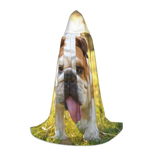 WYYDPPLK Langer Kapuzenumhang für Teenager, niedlicher Bulldoggen-Welpen-Druck, Cosplay, Rollenparty, Halloween-Kostüme WYYDPPLK Langer Kapuzenumhang für Teenager, niedlicher Bulldoggen-Welpen-Druck, Cosplay, Rollenparty, Halloween-Kostüme von WYYDPPLK