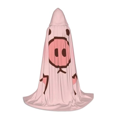 WYYDPPLK Langer Kapuzenumhang für Teenager, niedlicher Schweine-Druck, Cosplay, Rollenparty, Halloween-Kostüme WYYDPPLK Langer Kapuzenumhang für Teenager, niedlicher Schweine-Druck, Cosplay, Rollenparty, Halloween-Kostüme von WYYDPPLK
