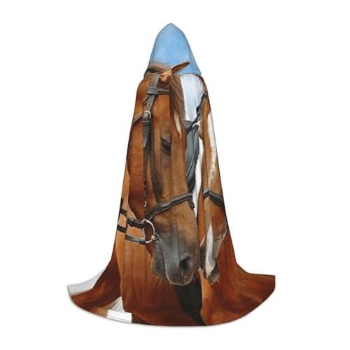 WYYDPPLK Langer Kapuzenumhang für Teenager, schöner Pferdeaufdruck, Cosplay, Rollenparty, Halloween-Kostüme WYYDPPLK Langer Kapuzenumhang für Teenager, schöner Pferdeaufdruck, Cosplay, Rollenparty, Halloween-Kostüme von WYYDPPLK