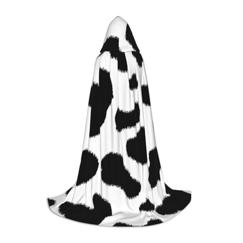 WYYDPPLK Langer Kapuzenumhang für Teenager, schwarz-weiß, Leopardenmuster, Cosplay, Rollenparty, Halloween-Kostüme WYYDPPLK Langer Kapuzenumhang für Teenager, schwarz-weiß, Leopardenmuster, Cosplay, Rollenparty, Halloween-Kostüme von WYYDPPLK