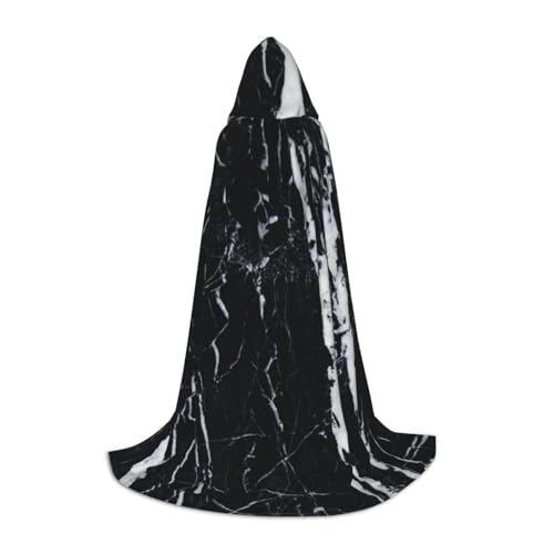 WYYDPPLK Langer Kapuzenumhang für Teenager, schwarz-weißer Marmordruck, Cosplay, Rollenparty, Halloween-Kostüme WYYDPPLK Langer Kapuzenumhang für Teenager, schwarz-weißer Marmordruck, Cosplay, Rollenparty, Halloween-Kostüme von WYYDPPLK