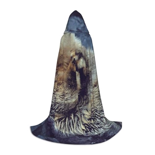 WYYDPPLK Langer Kapuzenumhang für Teenager, weißer Tierdruck, Cosplay, Rollenparty, Halloween-Kostüme WYYDPPLK Langer Kapuzenumhang für Teenager, weißer Tierdruck, Cosplay, Rollenparty, Halloween-Kostüme von WYYDPPLK