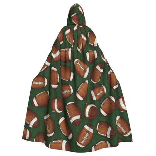 WYYDPPLK Lustiger Fußball-Umhang mit Kapuze für Erwachsene, Unisex, Halloween, Weihnachten, Cosplay, Umhang von WYYDPPLK