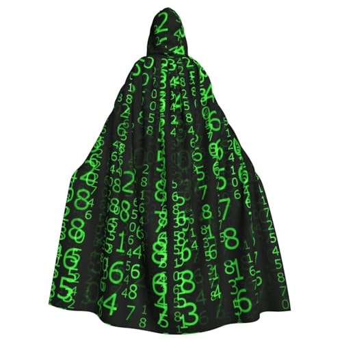 WYYDPPLK Lustiger Hacker Era Print Kapuzenumhang für Erwachsene – Unisex Halloween Weihnachten Cosplay Umhang von WYYDPPLK