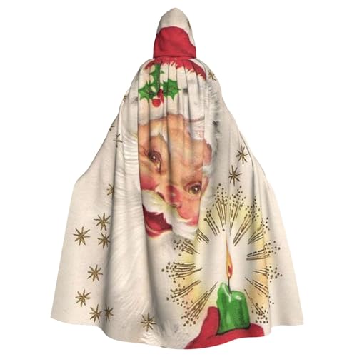 WYYDPPLK Lustiger Kapuzenumhang mit Aufdruck "Merry Christmas" für Erwachsene – Unisex, Halloween, Weihnachten, Cosplay-Umhang von WYYDPPLK