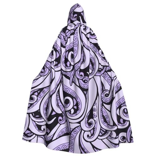 WYYDPPLK Lustiger Kapuzenumhang mit Aufdruck "The Sea Print" für Erwachsene – Unisex, Halloween, Weihnachten, Cosplay-Umhang von WYYDPPLK