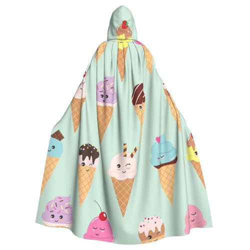 WYYDPPLK Lustiger Kapuzenumhang mit Eistüten für Erwachsene, Unisex, Halloween, Weihnachten, Cosplay WYYDPPLK Lustiger Kapuzenumhang mit Eistüten für Erwachsene, Unisex, Halloween, Weihnachten, Cosplay von WYYDPPLK