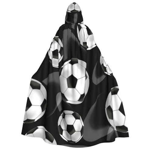 WYYDPPLK Lustiger Kapuzenumhang mit Fußball-Aufdruck für Erwachsene, Unisex, Halloween, Weihnachten und Ostern, Events, Cosplay-Umhang WYYDPPLK Lustiger Kapuzenumhang mit Fußball-Aufdruck für Erwachsene, Unisex, Halloween, Weihnachten und Ostern, Events, Cosplay-Umhang von WYYDPPLK