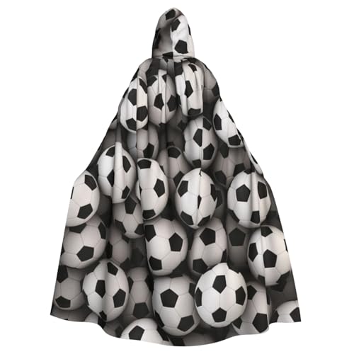 WYYDPPLK Lustiger Kapuzenumhang mit Fußball-Meeresaufdruck für Erwachsene – Unisex, Halloween, Weihnachten, Cosplay-Umhang WYYDPPLK Lustiger Kapuzenumhang mit Fußball-Meeresaufdruck für Erwachsene – Unisex, Halloween, Weihnachten, Cosplay-Umhang von WYYDPPLK