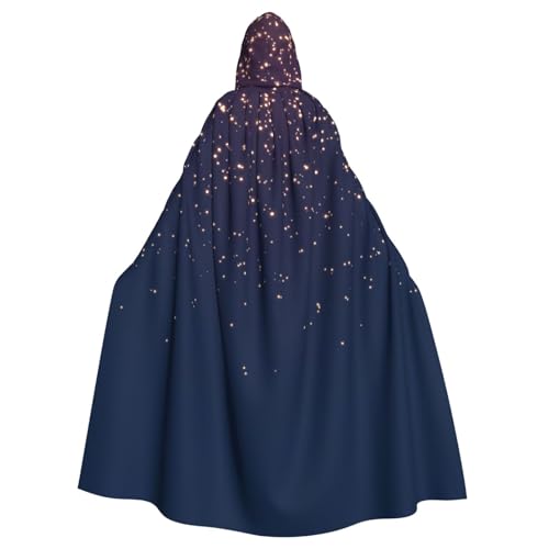 WYYDPPLK Lustiger Kapuzenumhang mit Himmel und Sternen, für Erwachsene, Unisex, Halloween, Weihnachten, Cosplay von WYYDPPLK