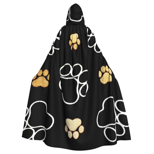 WYYDPPLK Lustiger Kapuzenumhang mit Hundeklauen-Aufdruck für Erwachsene – Unisex, Halloween, Weihnachten, Cosplay-Umhang WYYDPPLK Lustiger Kapuzenumhang mit Hundeklauen-Aufdruck für Erwachsene – Unisex, Halloween, Weihnachten, Cosplay-Umhang von WYYDPPLK