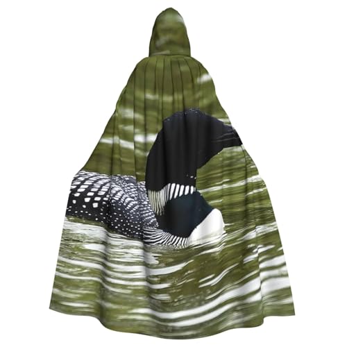 WYYDPPLK Lustiger Kapuzenumhang mit Natur-Vögeln für Erwachsene, Unisex, Halloween, Weihnachten, Cosplay von WYYDPPLK