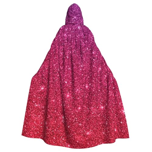 WYYDPPLK Lustiger Kapuzenumhang mit Pailletten, glitzernder Druck, für Erwachsene, Unisex, Halloween, Weihnachten, Cosplay von WYYDPPLK