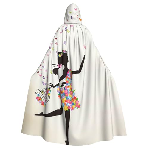 WYYDPPLK Lustiger Mädchen-Umhang mit Schmetterlings-Aufdruck, Kapuzenumhang für Erwachsene, Unisex, Halloween, Weihnachten, Cosplay-Umhang WYYDPPLK Lustiger Mädchen-Umhang mit Schmetterlings-Aufdruck, Kapuzenumhang für Erwachsene, Unisex, Halloween, Weihnachten, Cosplay-Umhang von WYYDPPLK