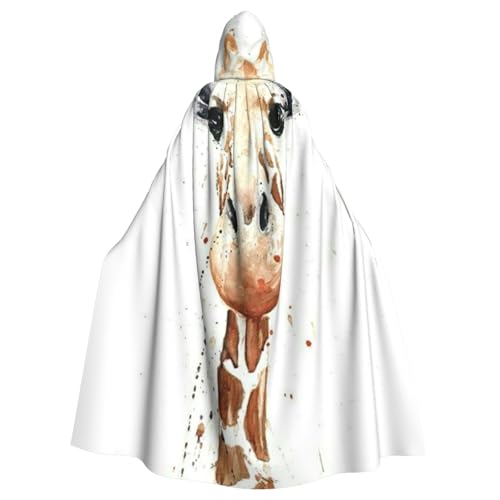 WYYDPPLK Lustiger Umhang mit Kapuze und Giraffen-Druck, für Erwachsene, Unisex, Halloween, Weihnachten, Cosplay WYYDPPLK Lustiger Umhang mit Kapuze und Giraffen-Druck, für Erwachsene, Unisex, Halloween, Weihnachten, Cosplay von WYYDPPLK