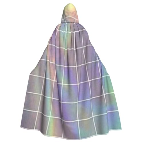 WYYDPPLK Lustiger reflektierender quadratischer Kapuzenumhang für Erwachsene – Unisex, Halloween, Weihnachten, Cosplay-Umhang von WYYDPPLK