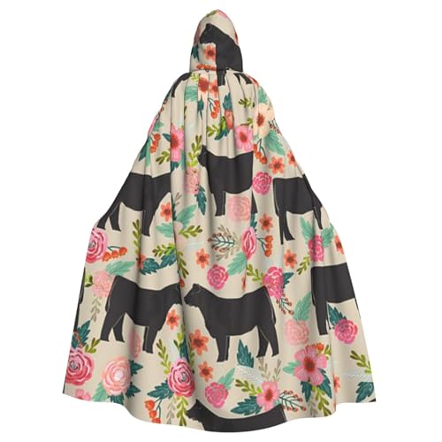 WYYDPPLK Lustiger rosa Umhang mit Kapuze für Erwachsene, Unisex, Halloween, Weihnachten, Cosplay von WYYDPPLK