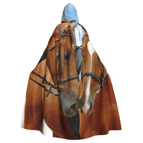 WYYDPPLK Lustiger schöner Kapuzenumhang mit Pferdemotiv für Erwachsene – Unisex, Halloween, Weihnachten, Cosplay-Umhang WYYDPPLK Lustiger schöner Kapuzenumhang mit Pferdemotiv für Erwachsene – Unisex, Halloween, Weihnachten, Cosplay-Umhang von WYYDPPLK