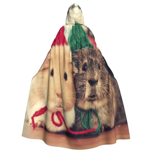 WYYDPPLK Lustiger süßer Meerschweinchen-Umhang mit Kapuze für Erwachsene – Unisex, Halloween, Weihnachten, Cosplay-Umhang WYYDPPLK Lustiger süßer Meerschweinchen-Umhang mit Kapuze für Erwachsene – Unisex, Halloween, Weihnachten, Cosplay-Umhang von WYYDPPLK