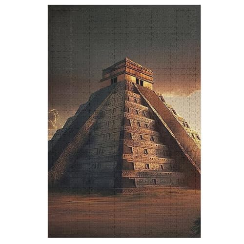 Chichen Itza 1000 Teile Premium-Puzzles Für Erwachsene Kinder- Holzpuzzles Spaß Und Lernspiele - Perfekte Puzzle-Geschenke 78×53cm Chichen Itza 1000 Teile Premium-Puzzles Für Erwachsene Kinder- Holzpuzzles Spaß Und Lernspiele - Perfekte Puzzle-Geschenke 78×53cm von WYYLLLL