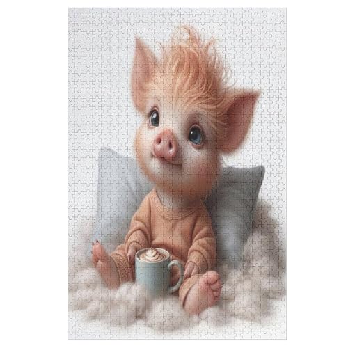 Cute Schwein Holzpuzzle 1000 Teile Klassische Puzzles Erwachsene Kinder Puzzle DIY Kit Holzspielzeug Einzigartiges Geschenk 78×53cm Cute Schwein Holzpuzzle 1000 Teile Klassische Puzzles Erwachsene Kinder Puzzle DIY Kit Holzspielzeug Einzigartiges Geschenk 78×53cm von WYYLLLL