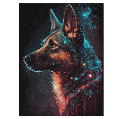 Deutscher Schäferhund 500 Teile Premium-Puzzles Für Erwachsene Kinder- Holzpuzzles Spaß Und Lernspiele - Perfekte Puzzle-Geschenke 55×41cm Deutscher Schäferhund 500 Teile Premium-Puzzles Für Erwachsene Kinder- Holzpuzzles Spaß Und Lernspiele - Perfekte Puzzle-Geschenke 55×41cm von WYYLLLL